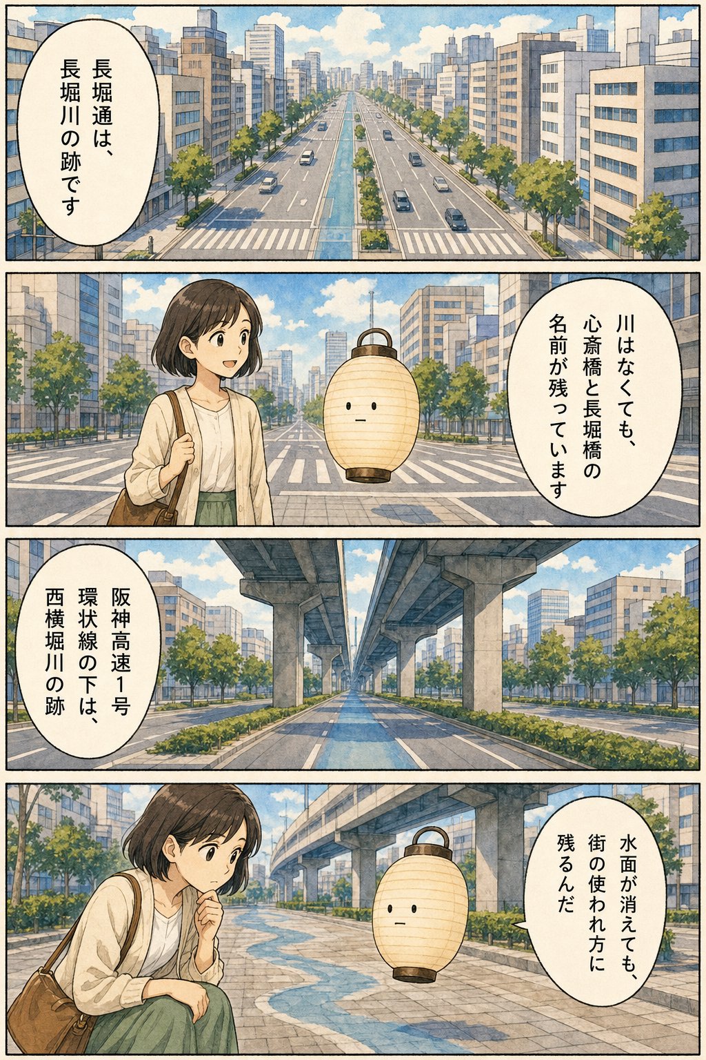 暗渠とは何か - 消えた川を街で見つける5つのサイン まんが解説 6ページ目