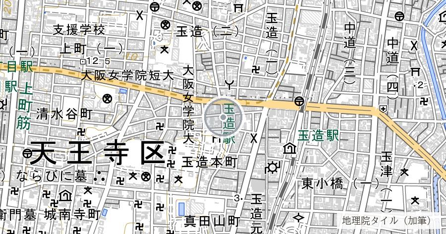 三光神社「真田の抜け穴」の位置を示す地図